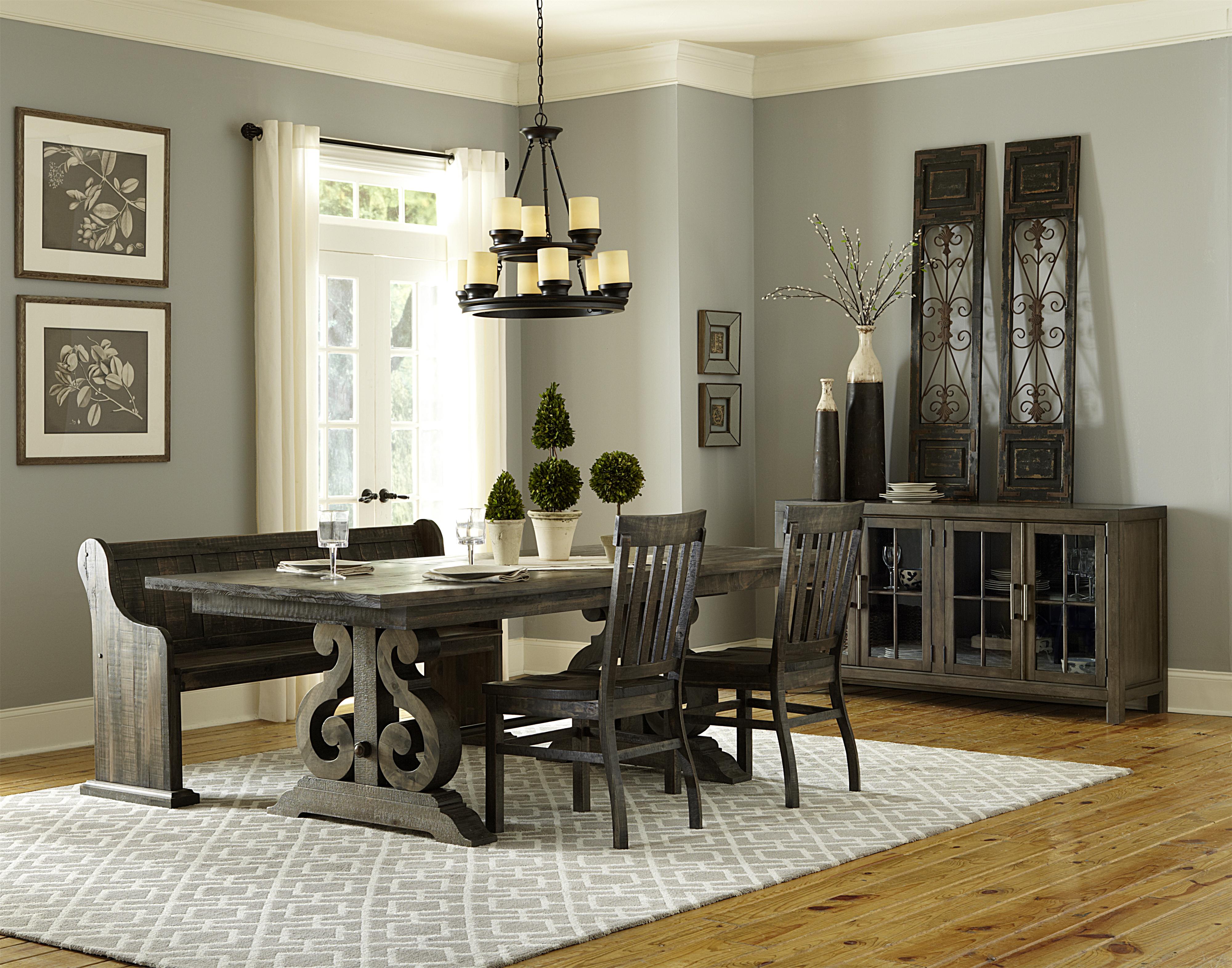 Transitional sales buffet table